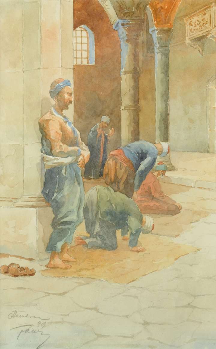 The Interior of a Mosque
